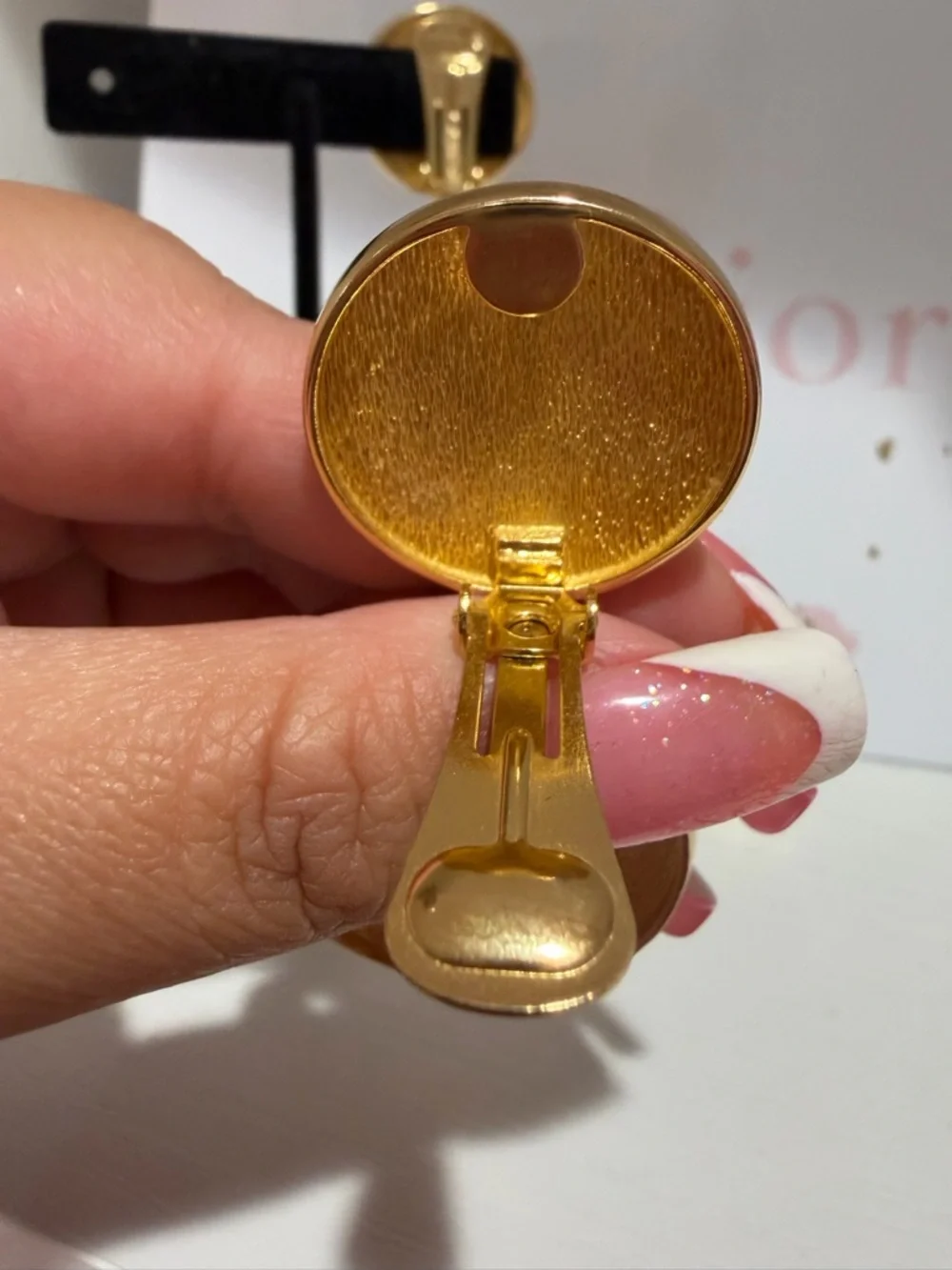 RARE Dior Logo Drop Earrings